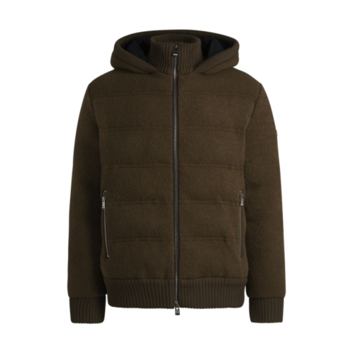 BOSS relaxed-fit wool jacket with double b monogram