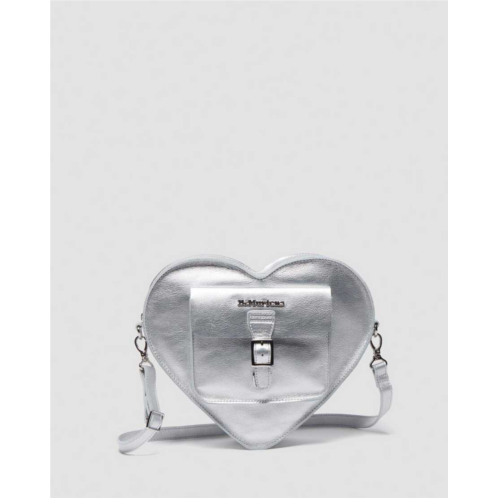 Dr. Martens heart shaped milled metallic backpack