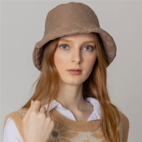 FASHNZFAB wave padded puffer bucket hat