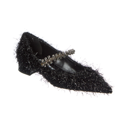 Jimmy Choo bing tinsel flat