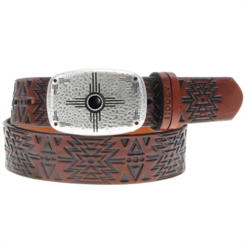 HOOEY womens dakota aztec belt in brown/black