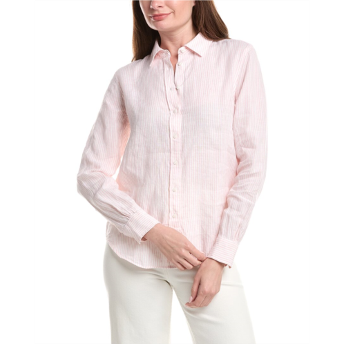Brooks Brothers yarn dye stripe linen classic shirt