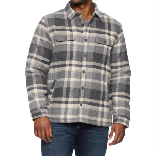 Flags & Anthem cassidy sherpa-lined shirt jacket in charcoal/grey