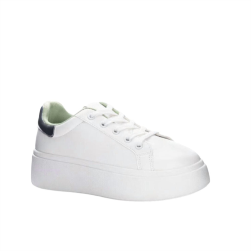CHINESE LAUNDRY record sneaker in white