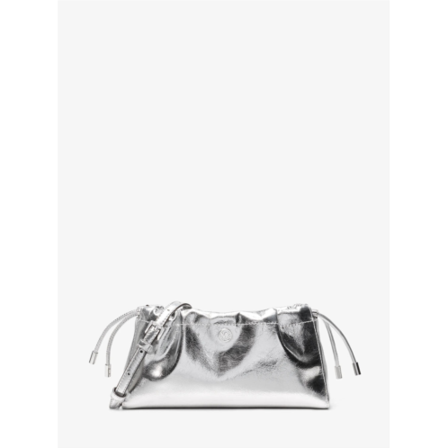 Michael Kors Outlet matilda small metallic cinched crossbody bag