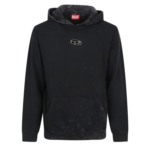 Diesel black hooded sweatshirt