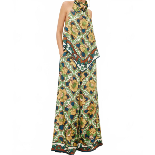 ALEMAIS liana silk palazzo pant in multi