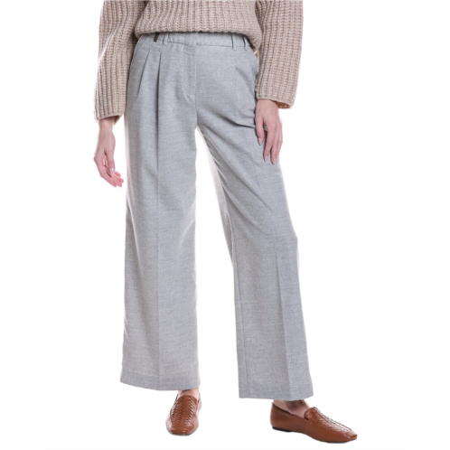 Peserico pleated wool-blend pant