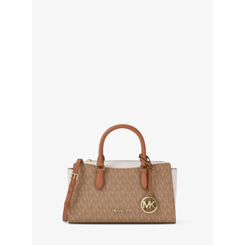 Michael Kors Outlet arden small color-block signature logo messenger bag