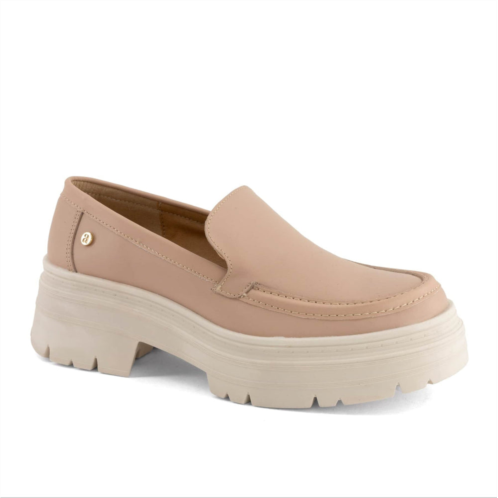 Andrea womens leather loafers