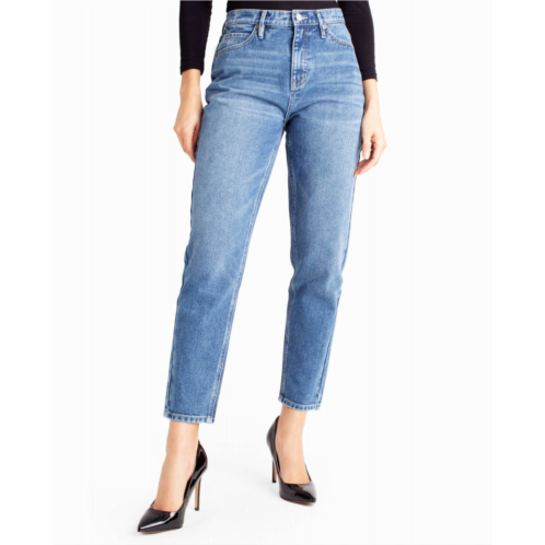 Nicole Miller sunnyside high rise taper leg jean in dark blue