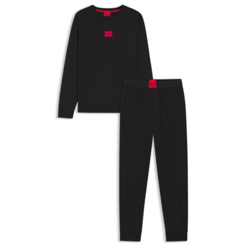 HUGO gift-boxed pajamas with red logo labels