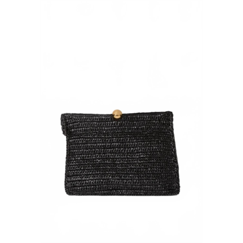 Furla womens sfera soft medium clutch bag in black