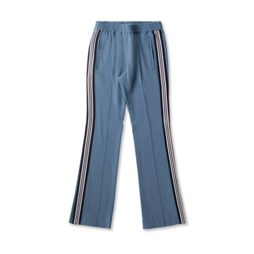ON THIS DAY womens flare leg track pants with side seam tape detail in atlantic
