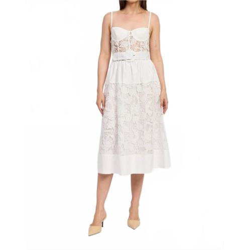 En Saison marisol midi dress in white