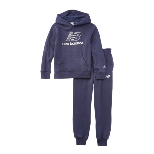 New Balance 2pc fleece hoodie & jogger pant set