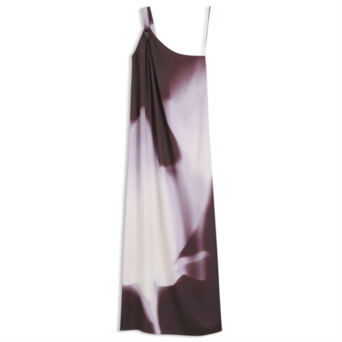 BOSS one-shoulder dress with floral print