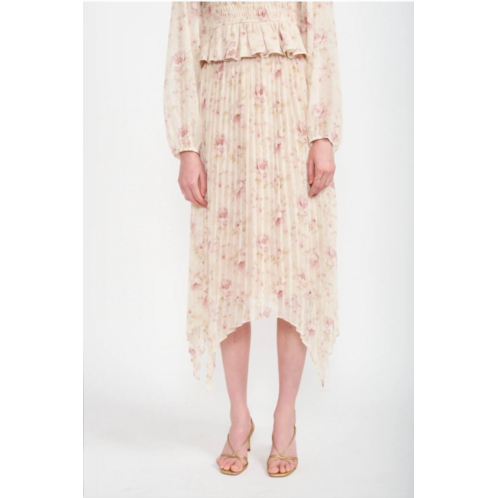 En Saison kika pleated skirt in pink