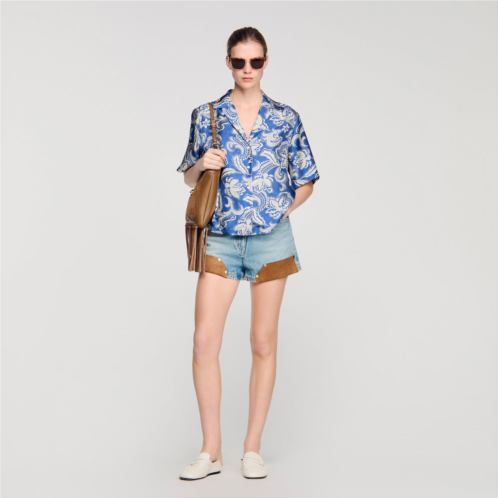 Sandro floral print shirt