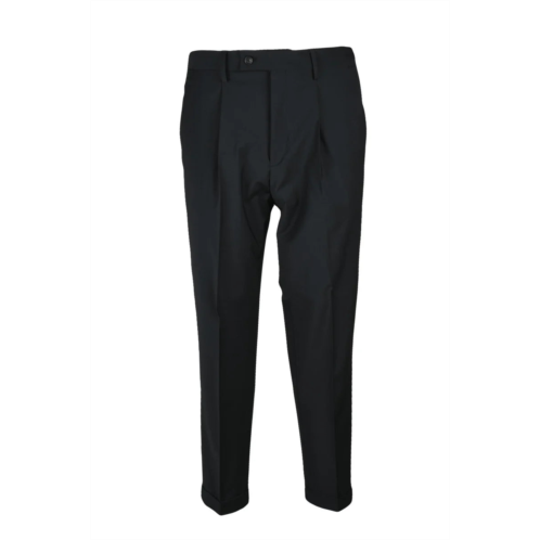 LES HOMMES wool stretch pants - black