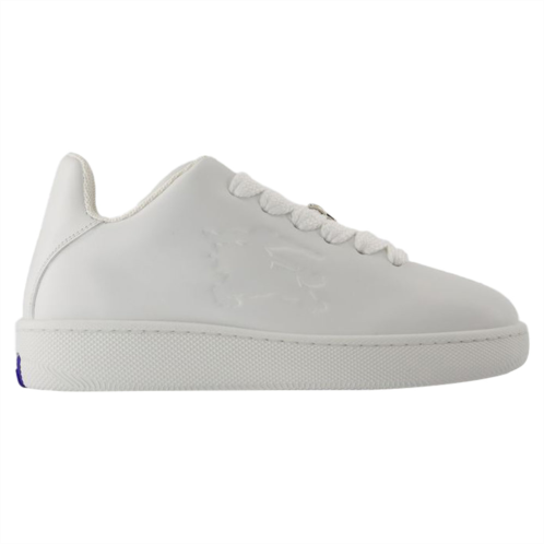 Burberry box sneakers - - leather - white