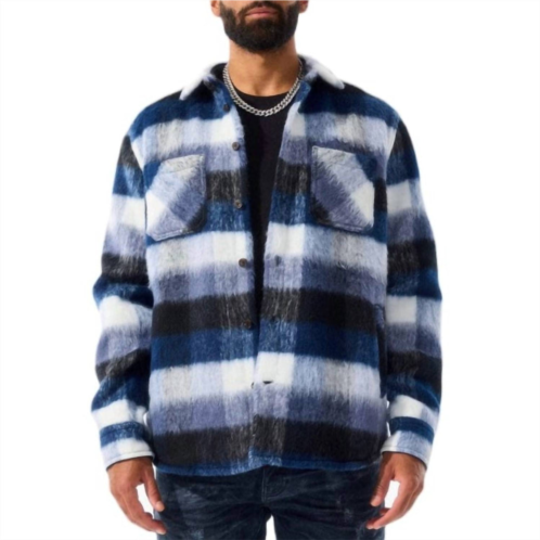 JORDAN CRAIG see you in paradise flannel shacket in blue