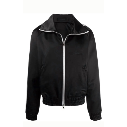 Amiri zip track stripe jacket- black