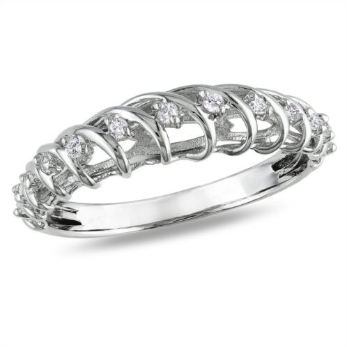 Mimi & Max 1/7ct tw diamond ring sterling silver