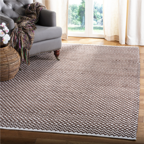 Safavieh boston flat weave area rug brown contemporary style easy care