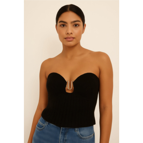 TRUEDAMES knit tube top