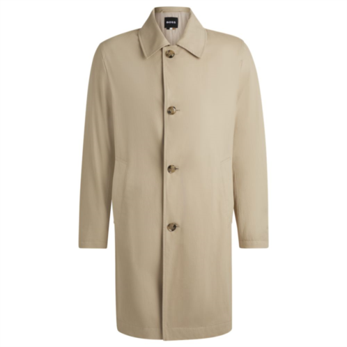 BOSS classic-fit coat in cotton