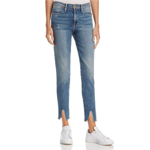 FRAME le high skinny split jean in beckett