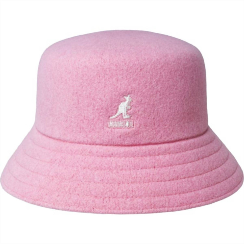 Kangol lahinch wool bucket hat in pepto