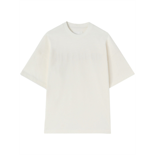 JIL SANDER white oversized cotton jersey t-shirt