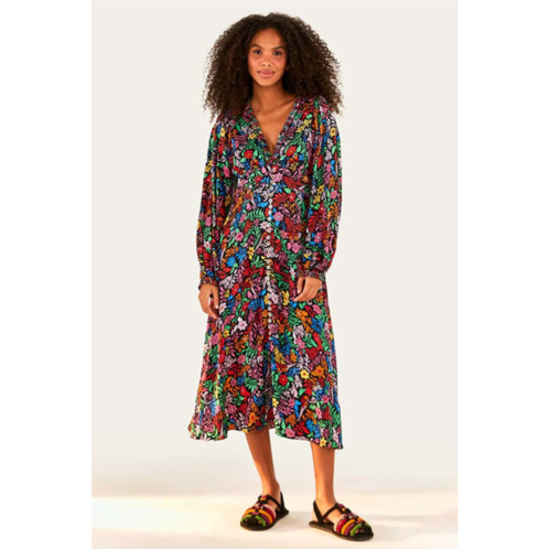 FARM Rio tropical garden midi dress