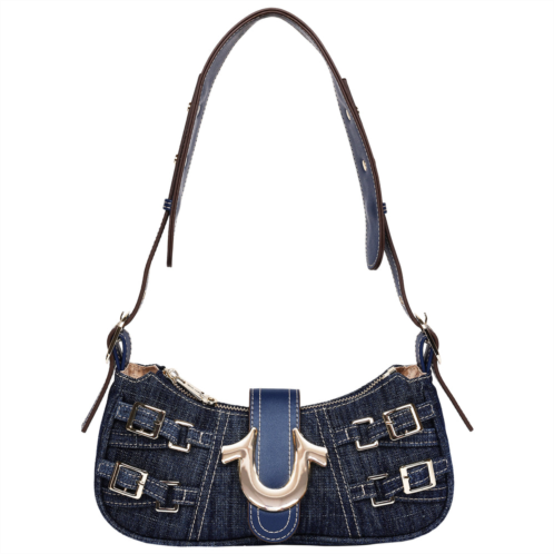 True Religion multi strap denim shoulder bag