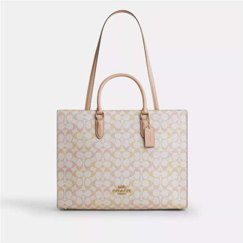 Coach Outlet maggie tote bag in pretty signature canvas