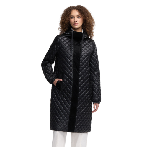 Pajar WOMENS peridot diamond quilted longline shacket