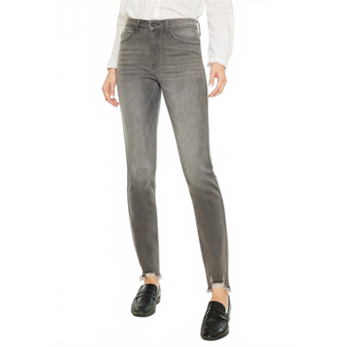 KanCan womens high rise skinny jeans in grey
