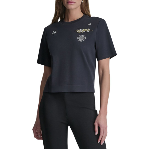 DKNY 1989 pins & patches shirt