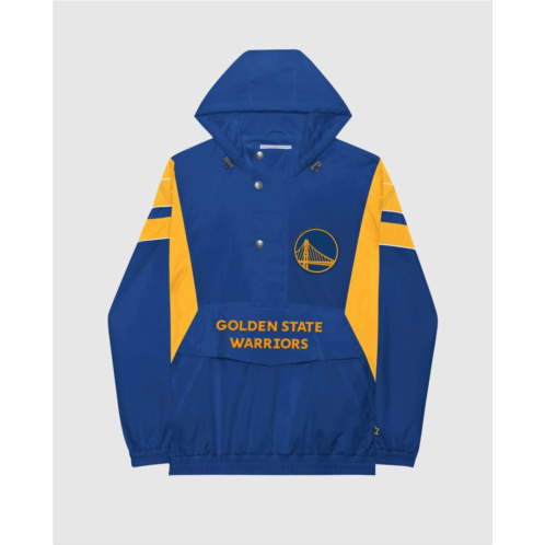 Starter mens golden state warriors home team half-zip jacket in blue