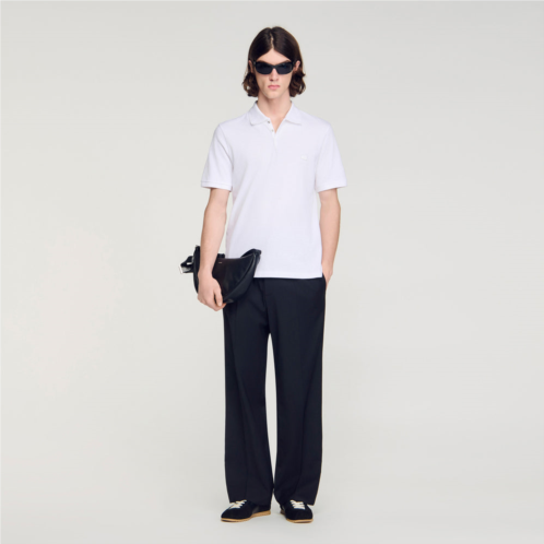 Sandro logo polo shirt
