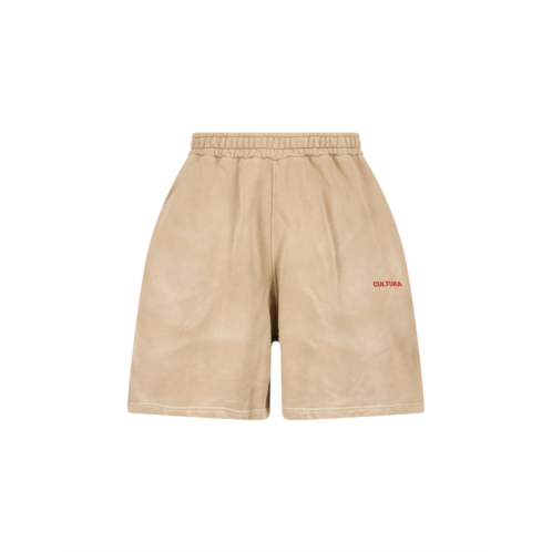 CULTURA relaxed fit shorts with elastic waistband and subtle branding