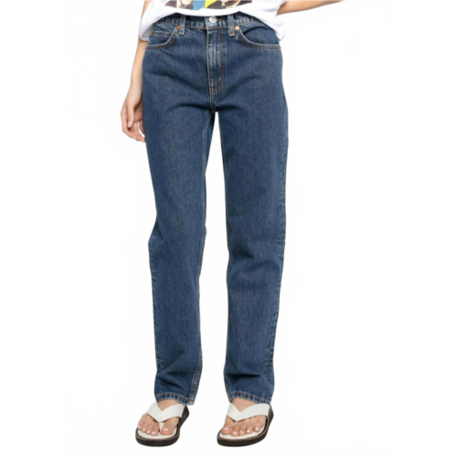 RE/DONE 70s straight leg jeans in rustic indigo
