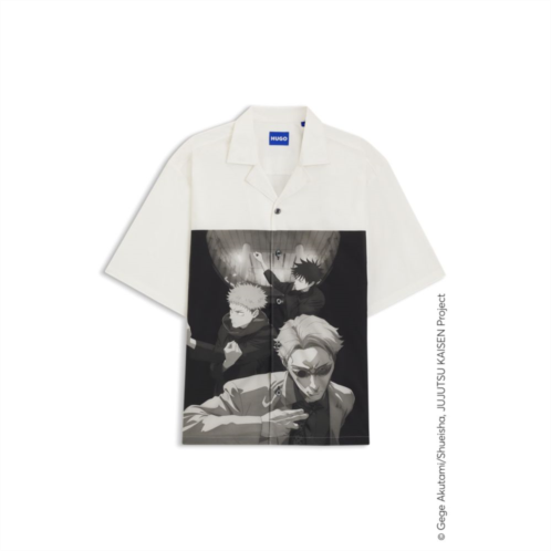 HUGO x jujutsu kaisen relaxed-fit shirt with character print