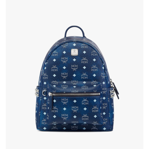 Mcm small-medium stark side studs backpack in visetos