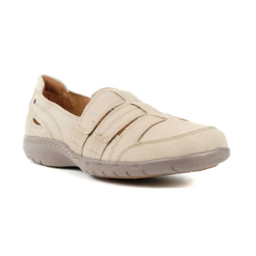 ROCKPORT WOMENS penfield fisherman leather slip-on shoes in dove