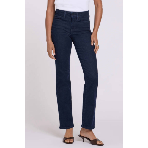 NYDJ marilyn straight jeans in rinse blue