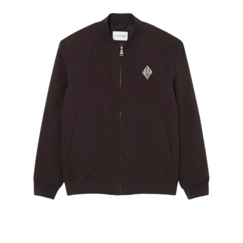 LACOSTE refined waterproof bomber jacket with technical details