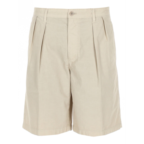 ASPESI classic tailored cotton front pleats shorts